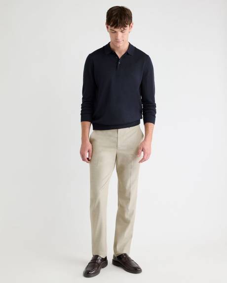 Merino Wool Polo Sweater
