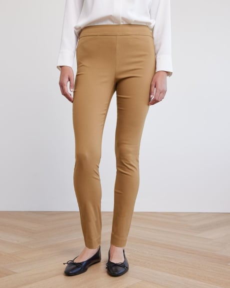 Solid High Waisted Belted Pants