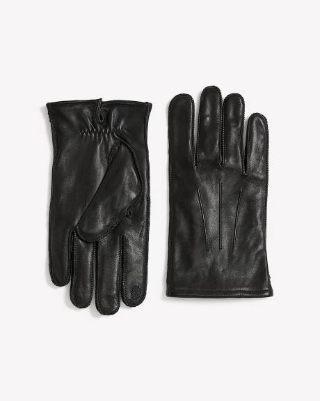 Leather Gloves with Cashmere Lining