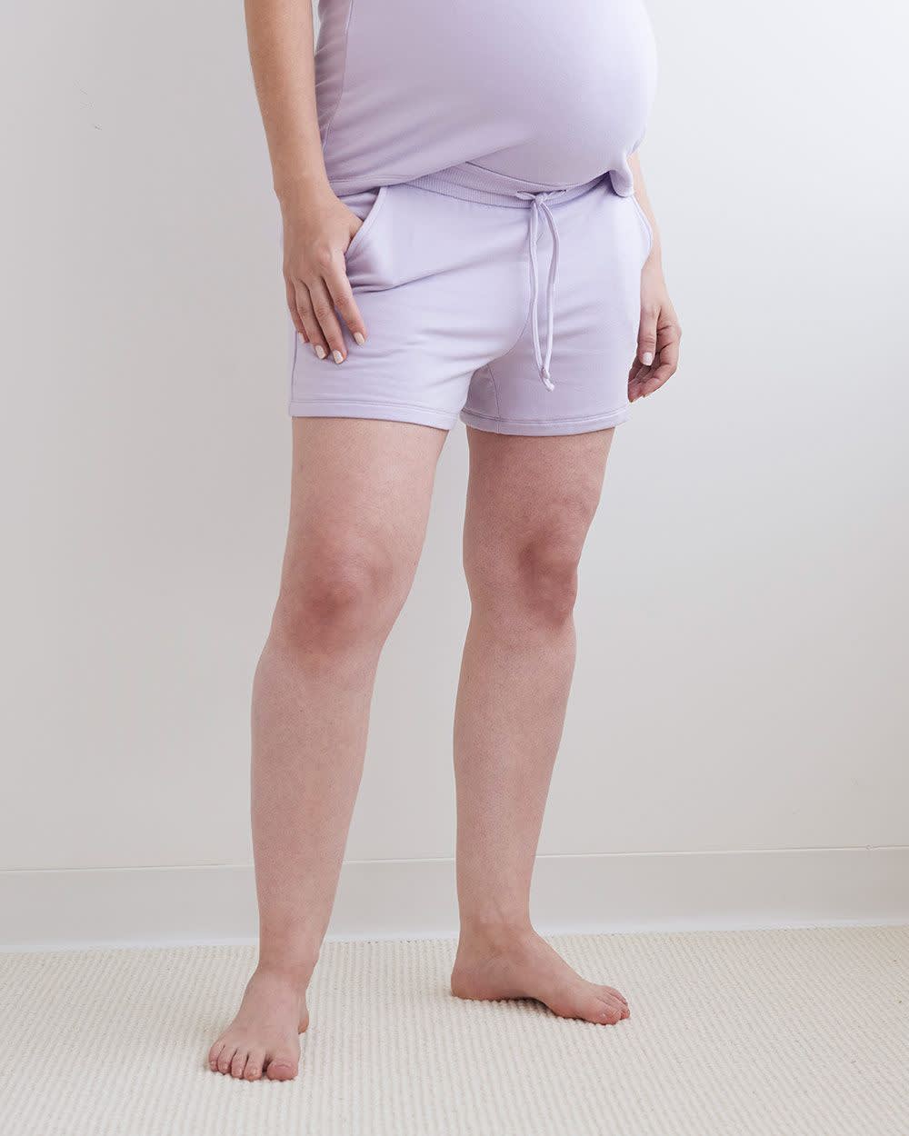 French Terry Boxer Shorts Thyme Maternity RW&CO.