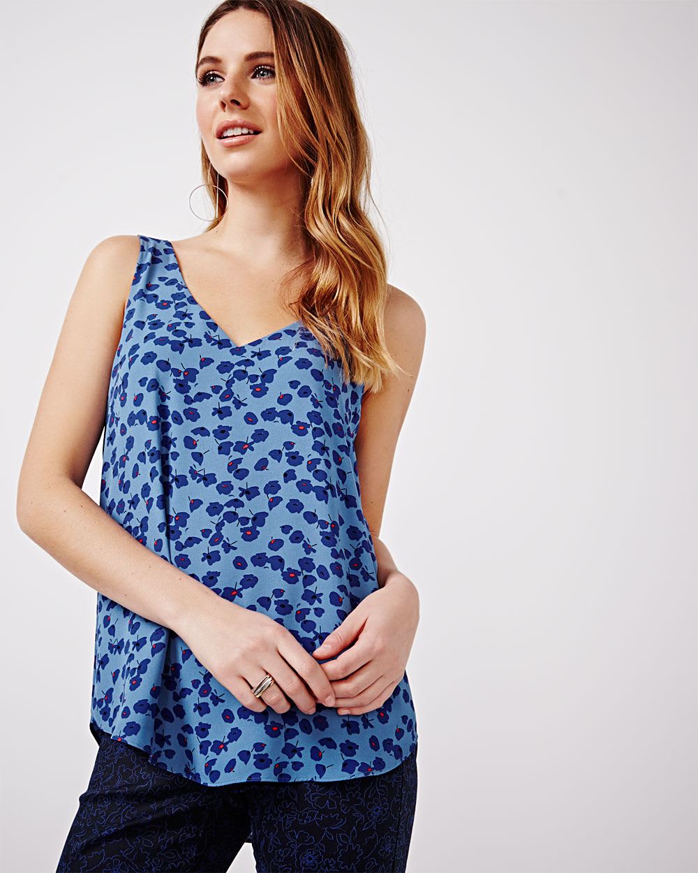 Printed cami blouse | RW&CO.