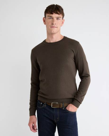 Long-Sleeve Crew-Neck Sweater
