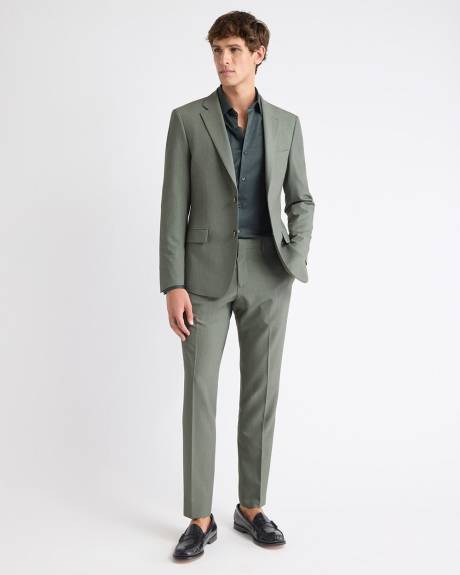 Slim-Fit Green Suit Pant