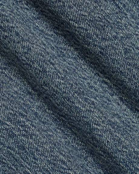 Jeans Long &agrave; D&eacute;lav&eacute; Moyen &agrave; Taille Haute et Jambe Large