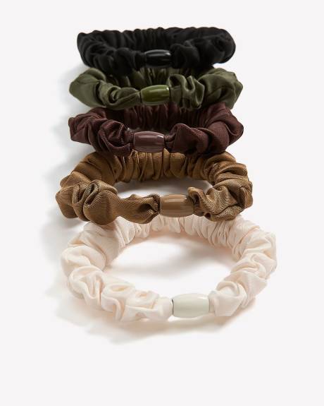 Petits Chouchous en Satin - Ensemble de 5