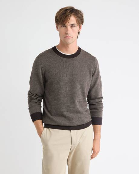 Merino Wool Crew Neck Sweater