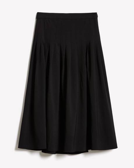 Ultra-High-Rise Twill Midi Skirt
