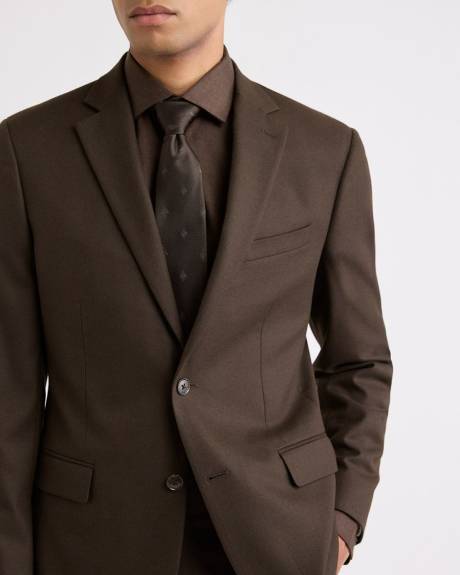 Wide Tie with Woven Pattern