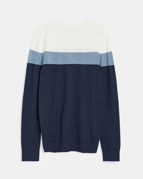 Essential Colourblock Crew-Neck Sweater