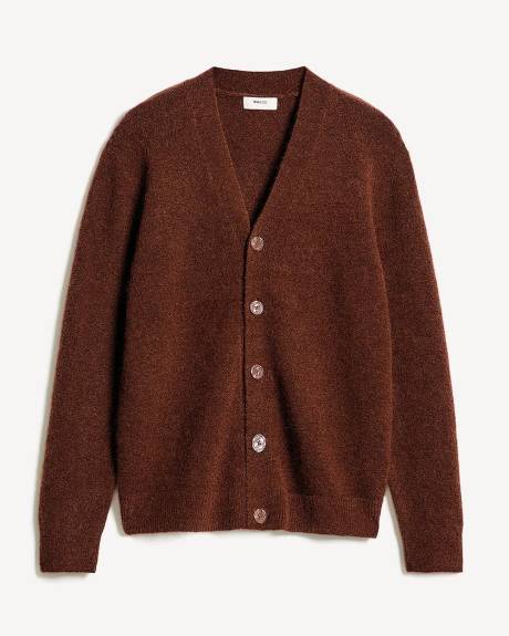 Alpaca-Blend Grandpa Cardigan