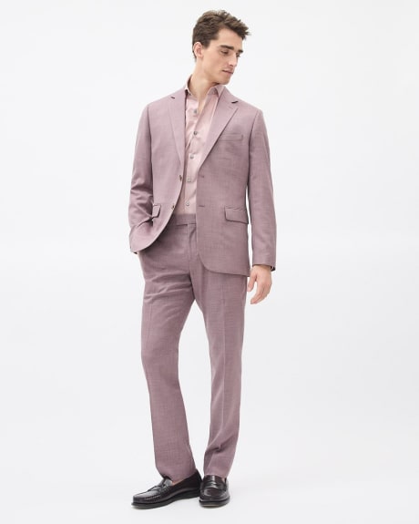 Tailored-Fit Plum Suit Blazer