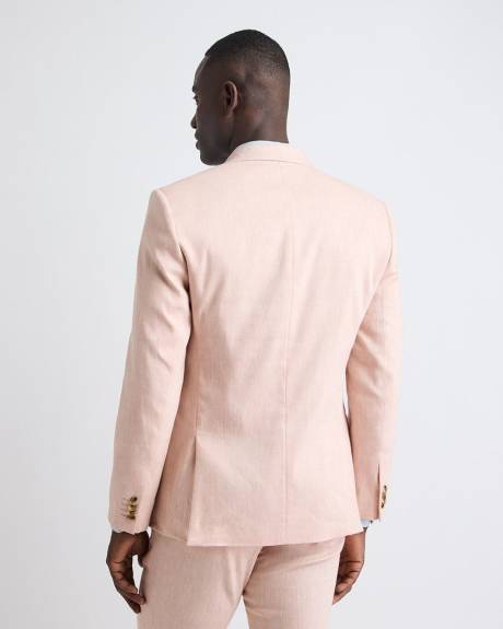 Slim-Fit Linen Suit Blazer