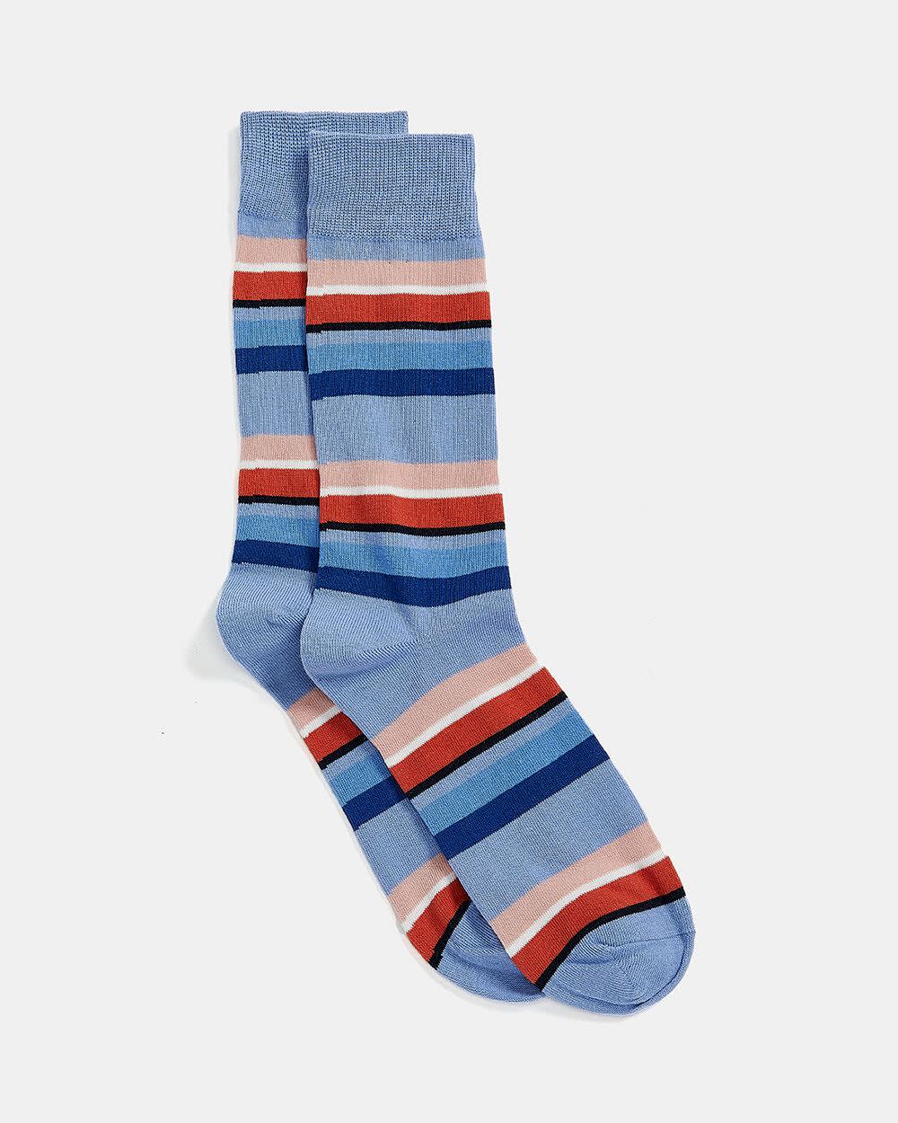 Light Blue Striped Socks | RW&CO.