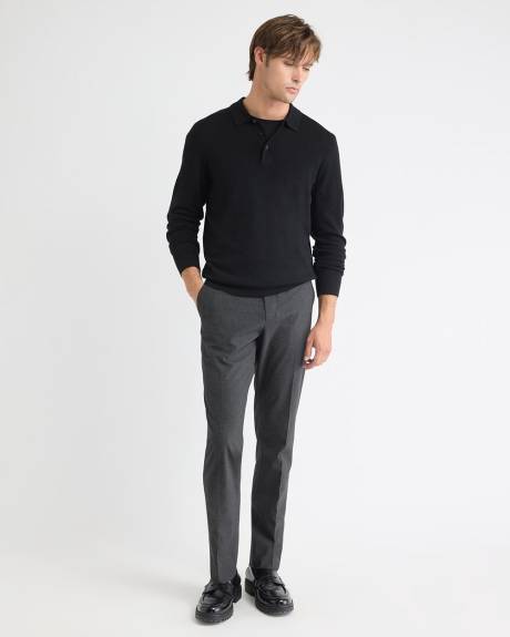 Merino Wool Polo Sweater