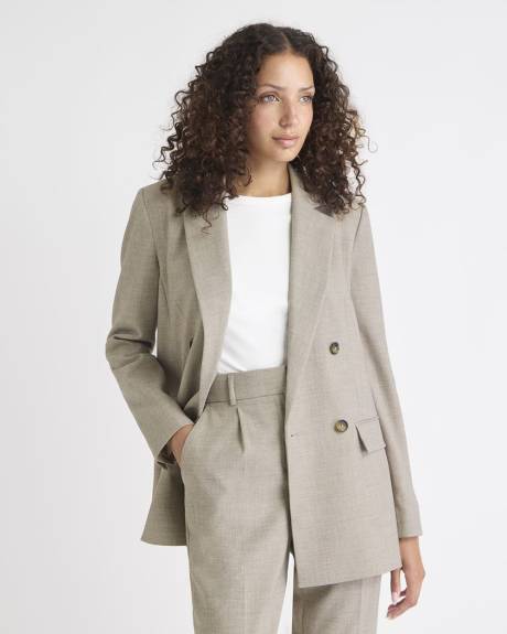 Relaxed-Fit Double-Breasted Blazer