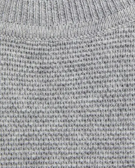 Solid Short Sleeve Crew-Neck Sweater