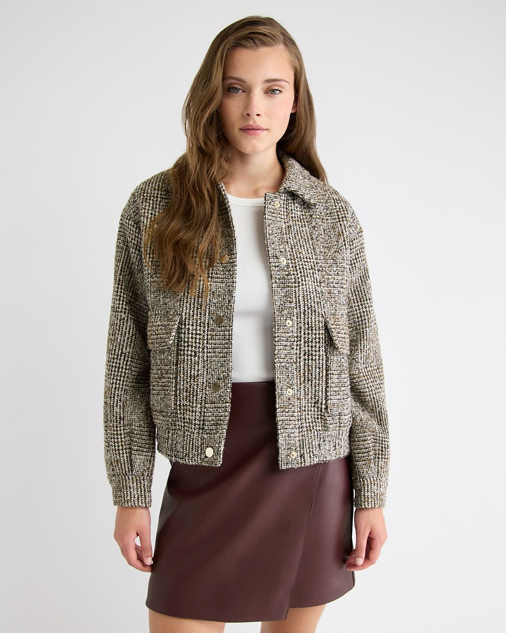 Tweed Bomber Jacket