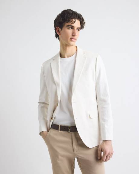Linen-Blend Blazer