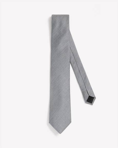Light Grey Regular Textured Tie