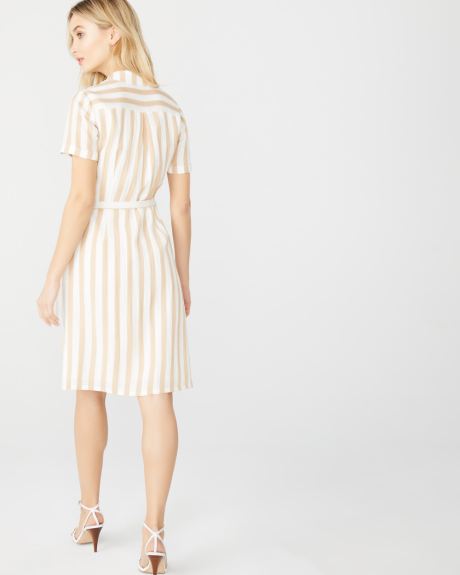 Striped wrap dress | RW&CO.