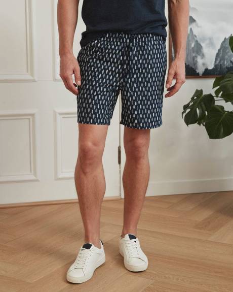 Patterned Swim Trunks - 6.5"