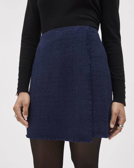 Tweed A-Line Mini Skirt