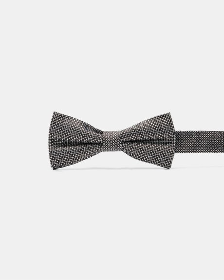 Brown Bow Tie with Micro Pattern