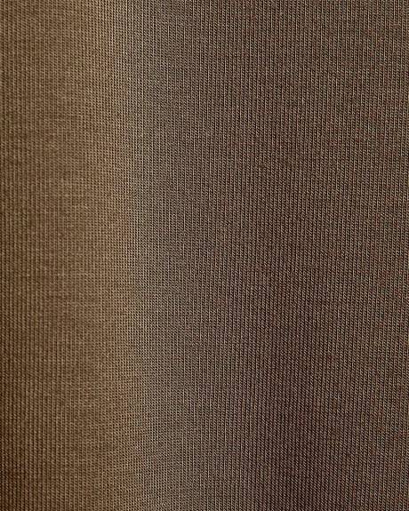 T-Shirt Ajusté à Manches Longues et Col Montant