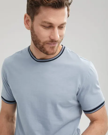 Flat Knit Detailed T-Shirt