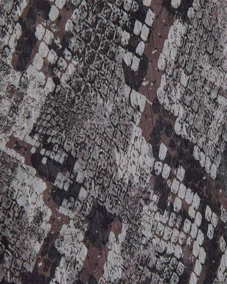 Blouse Popover en Mousseline à Manches Longues