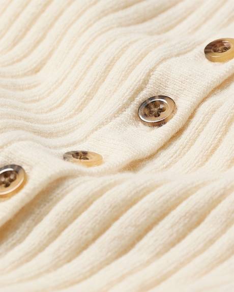 Long-Sleeve Ribbed Sweater