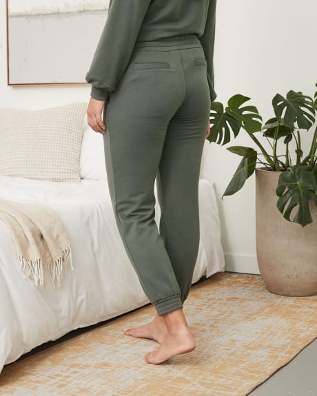 Mid-Rise Jogger Pant with Wide Elastic Waistband - 28"