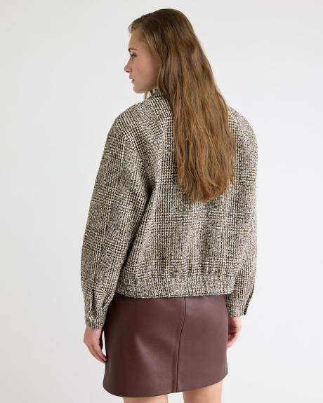 Tweed Bomber Jacket