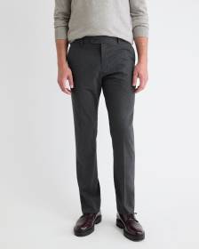 Pantalon de Ville Pied-de-Poule à Coupe Étroite