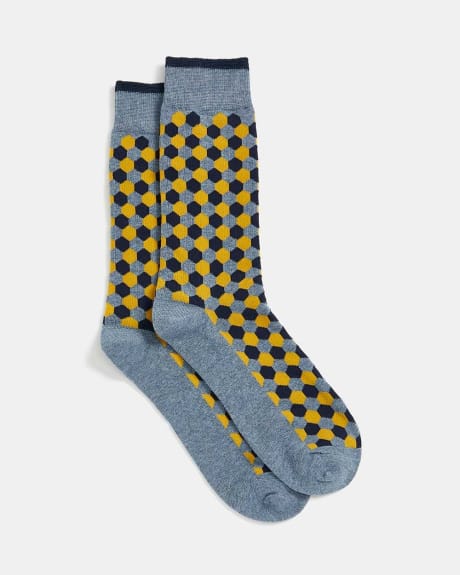 Geo Honeycomb Socks