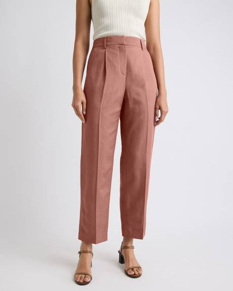 Russet Tapered-Leg High-Rise Pant