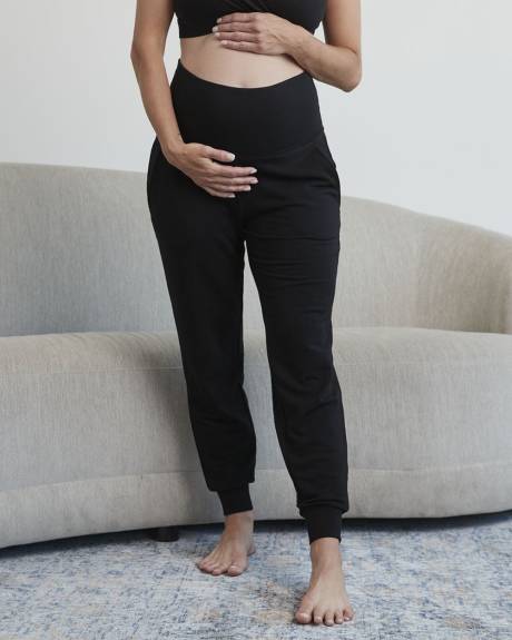 Geifa Comfortable Maternity Leggings, Cotton, Pre and Post Pregnancy, Stretchable, Soft, Cotton & Lycra, Over Belly Support, Pre-Natal Yoga  and Exercising