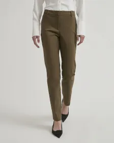 Pantalon Indispensable (MD) Uni à Jambe Étroite Longue et Taille Mi-Haute