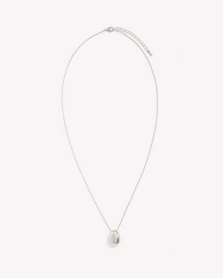 Long Necklace with Sculptural Pendant