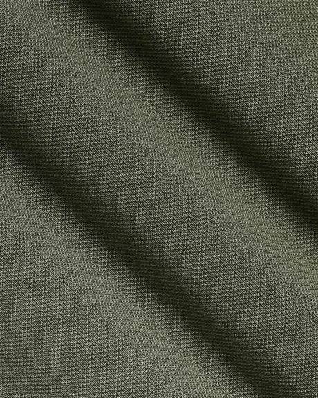 Solid CoolMax (R) Short-Sleeve Polo with Johnny Collar