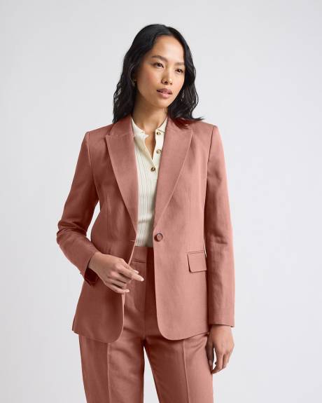 Russet One-Button Blazer