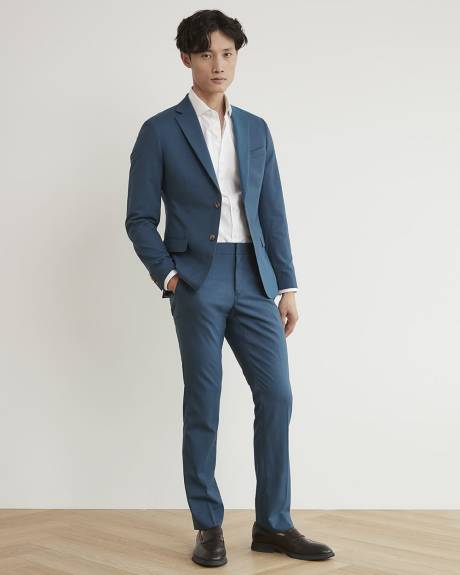 Slim Fit Teal Suit Pant