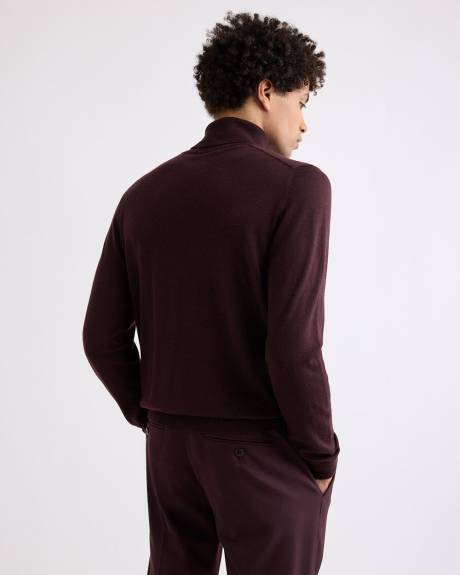 Merino Wool Turtleneck Sweater