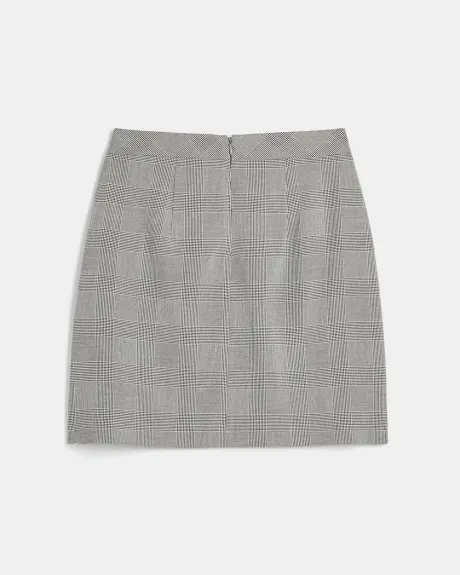 Plaid High-Waist Mini Skirt