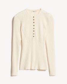 Long-Sleeve Ribbed Sweater