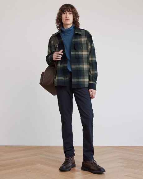 Plaid Shacket with Chest Pockets