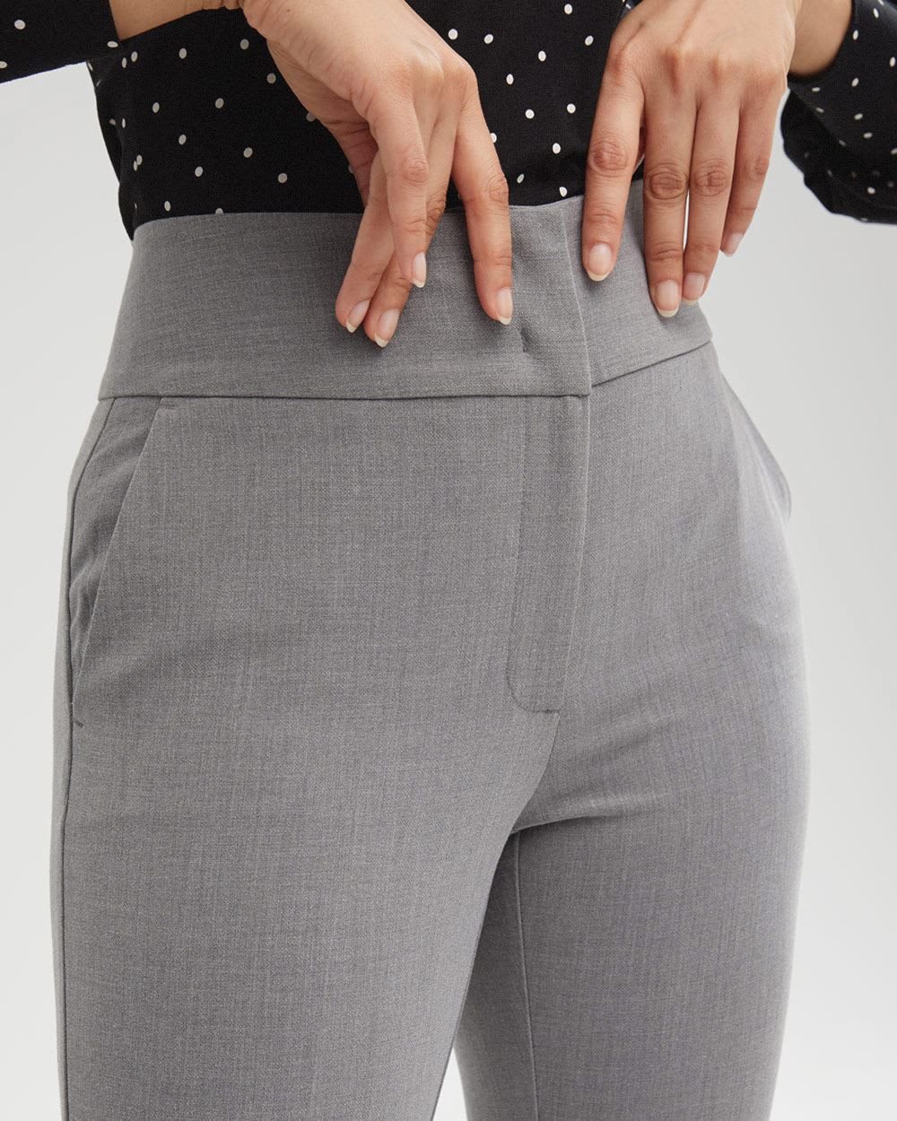 Pantalon Universel Taille Haute à Jambe Étroite