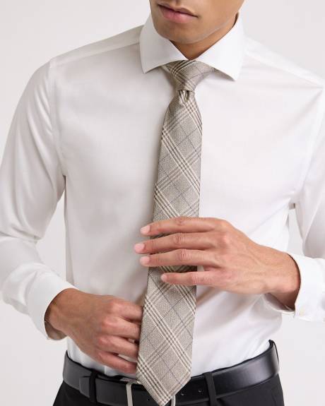 Regular Tie with Checkered Pattern