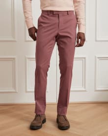 Slim Fit Raspberry Suit Pant