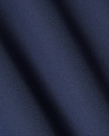 Blouse Bimatière à Manches Courtes et Col Rond